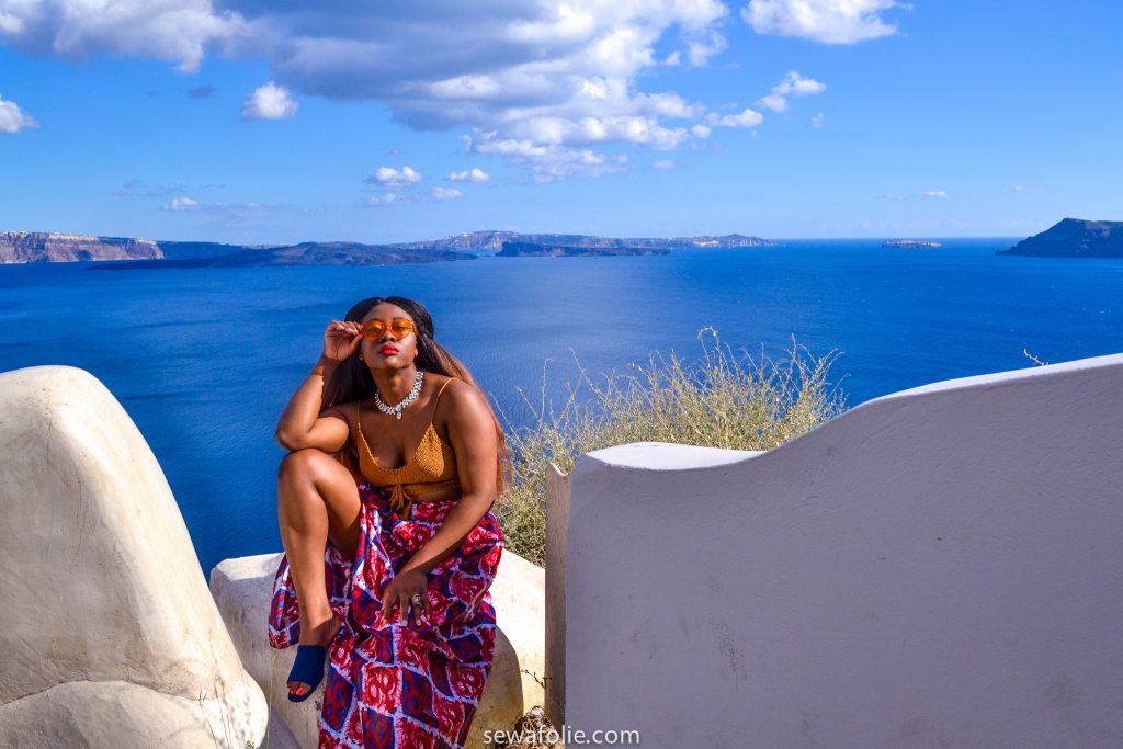black girl in Greece