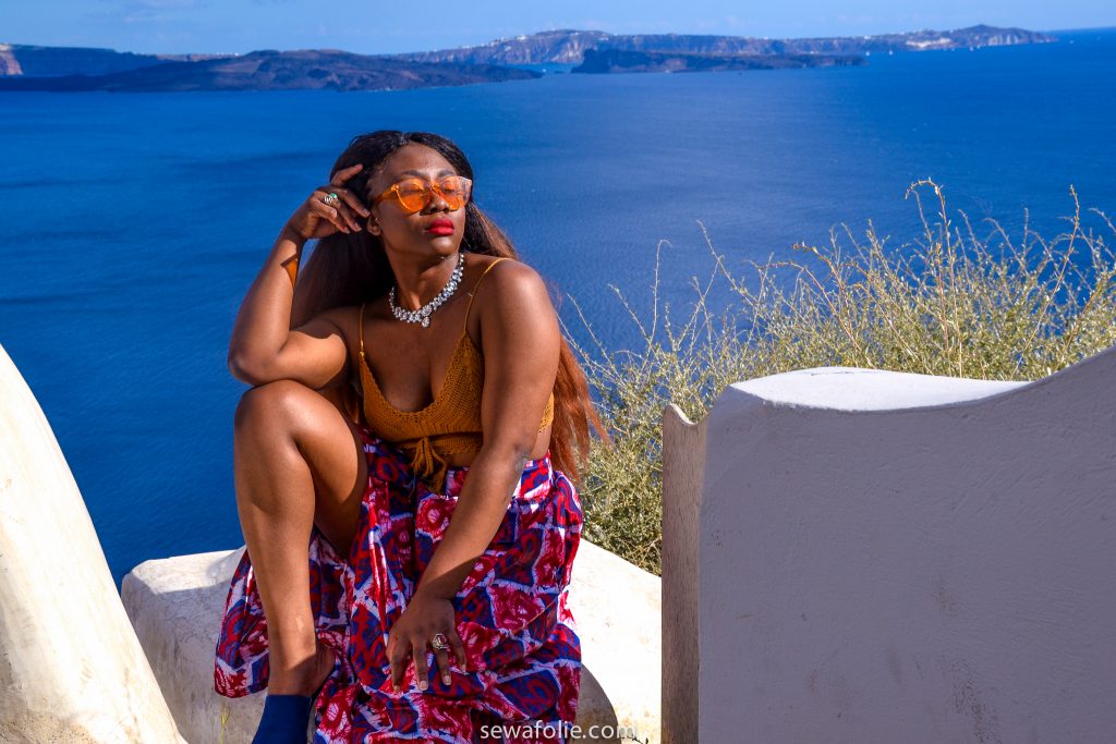 black girl in Greece