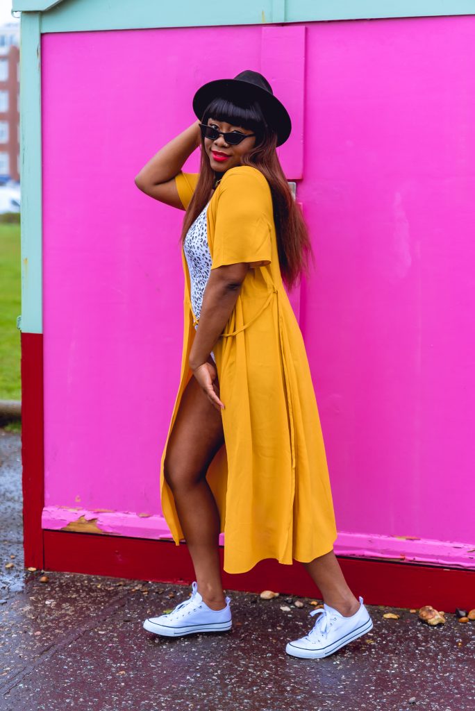 black girl in yellow dress